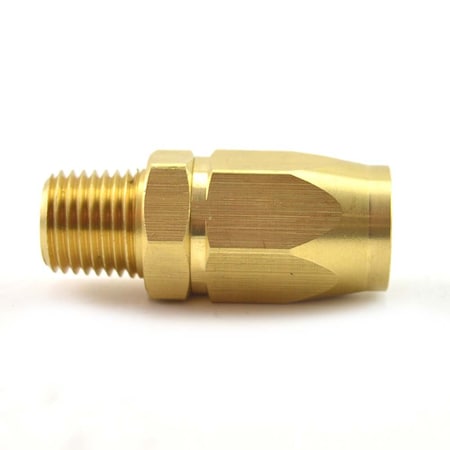 Interstate Pneumatics 3/8" Reusable Hose-End Repair Fitting with 1/4" NPT Male for 3/8" Polyurethane Hose (HU16 Series) HRPZ26-01